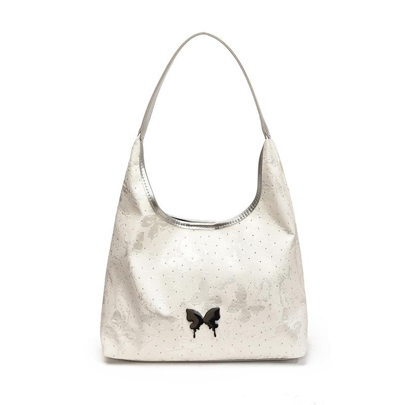 Large Capacity Underarm Bag Women's New Fashion Bow Portable Shoulder Bag Casual Commuter Tote Bag