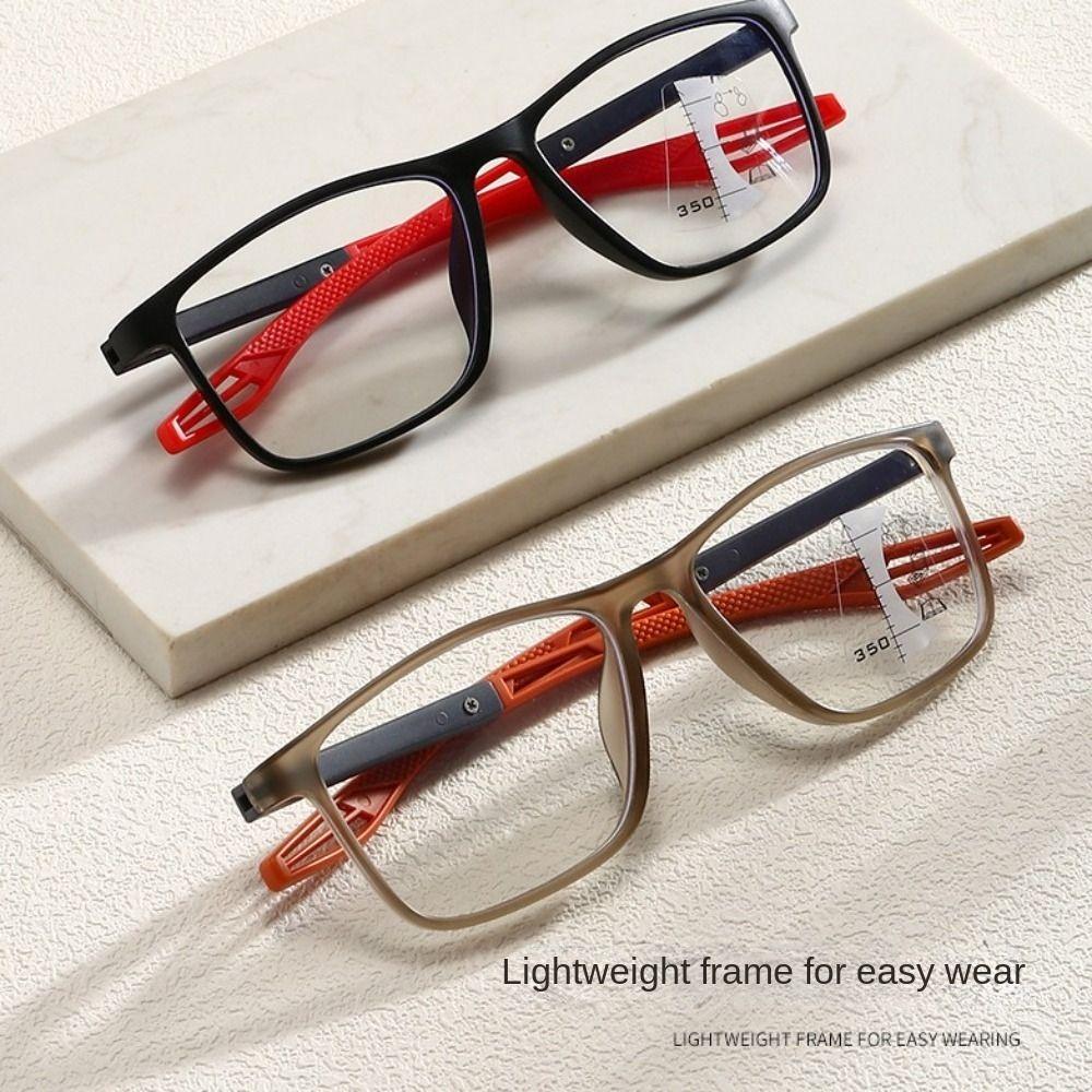 Photochromic Lens Anti-Blue Ray Reading Eyeglasses Multifocal Progressive Near Far Sports Style Sunglasses Eye Protection Presbyopic Eyeglasses