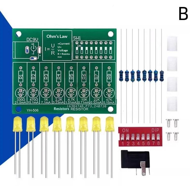 Diy Soldering Practice Kit Led Current Test Ohm Electronic Manufacturing Diy Parts Experiment Training Teaching Kit