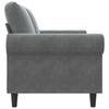 2 Seater Sofa Dark Grey 140 Cm Velvet