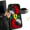Luxury FerrariEs Sports Car Phone Case Simple Solid Color Frosted Silicone For IPhone 17 16 13 12 15 14 Promax Plus All Inclusi JG2