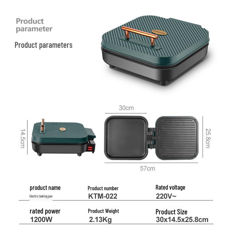 New Electric Multi-functional Non-stick Double-sided Griddle for Home