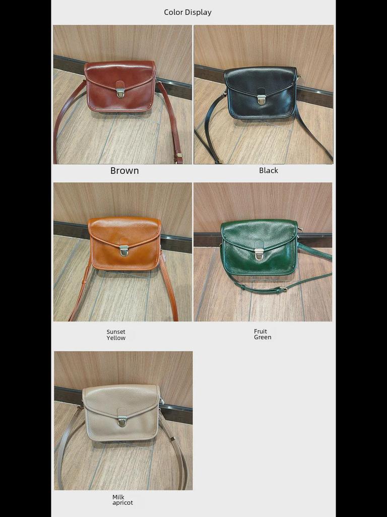 2025 Women's Genuine Leather Large Capacity Messenger Bag - High-Grade Veg-Tanned Cowhide Shoulder Bag