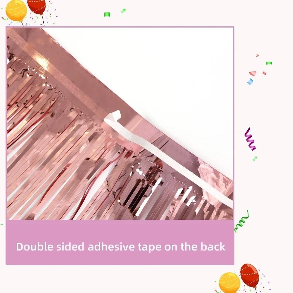 3M Glitzer Metallic Folien Fransen Girlande Folienmaterial Banner Hängend Weihnachtsfeier