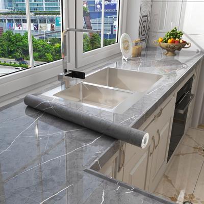 Thicken PVC Marble DIY Self Adhesive WallPaper Furniture Renovation Stickers Kitchen Waterproof  Decorative Film