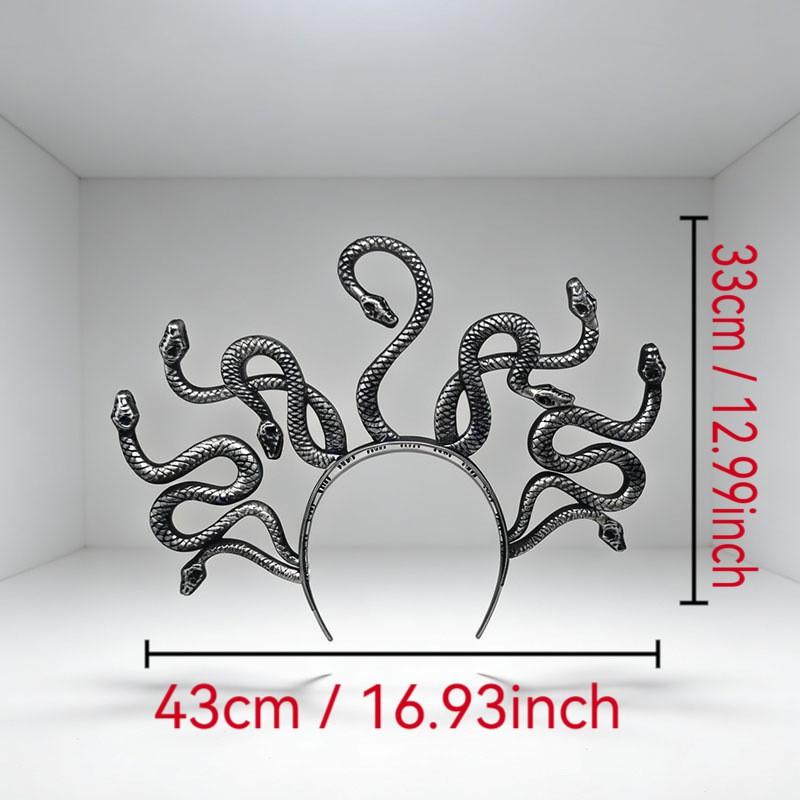 Halloween Medusa Snake Headband Costume Accessory Plastic Hair Band Party Cosplay Theater