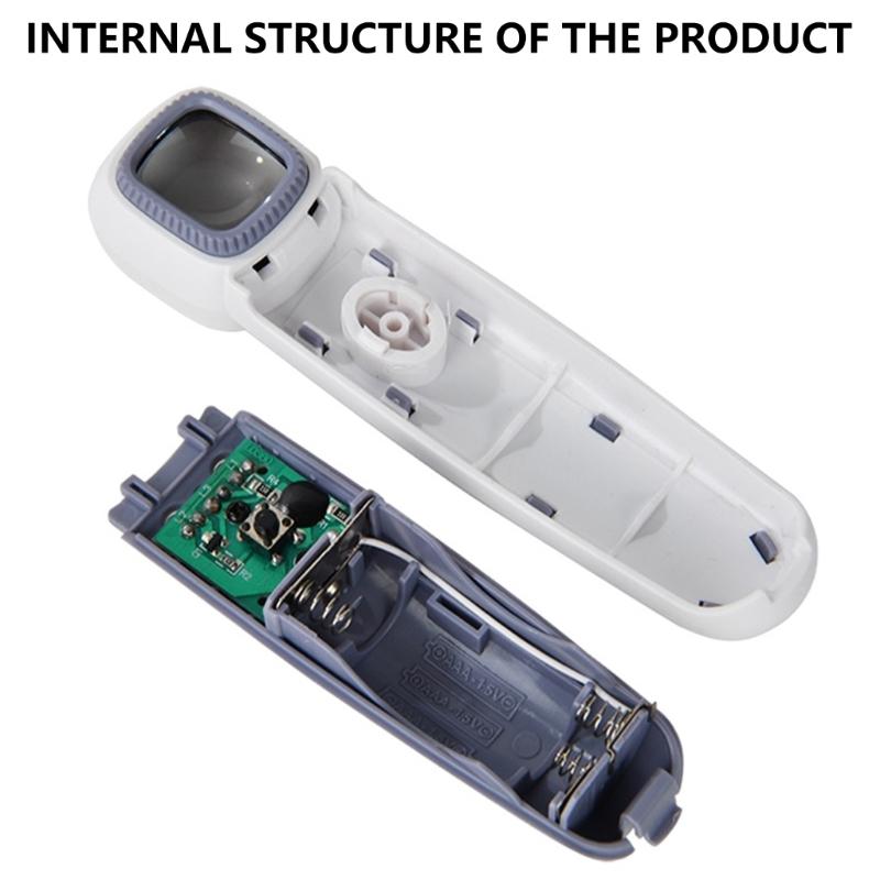 Handheld Magnifying Glass with LED High Power Lens Illuminates Reading Magnifier with 3 LEDs for Senior & Hobbyists
