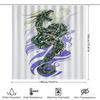 Green Dragon Shower Curtain Wall Decor Fabric Waterproof Bath Mat Boho Chic Home Decor Accessories Polyester Print Decorative Ba