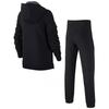 Nike Logo Printed Hooded Fleece Warm Casual Sports Suit Kids Suit Black CJ4342-010