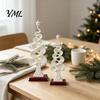 Luxury Home Office Decor Abstract Christmas Tree Figurine, Artistic Spiral Sculpture, Modern Xmas Unique Desktop Figurines Statue for Desk Shelf Table