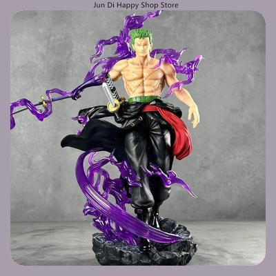33cm One Piece Roronoa Zoro Enma Sword Wielding Standing Pose Anime Figure Statue Desktop Decoration Gift
