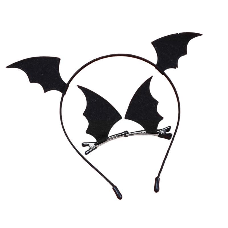 3Pcs Delicate Devil Horns Headwear Set for Kids and Adults Halloween Party