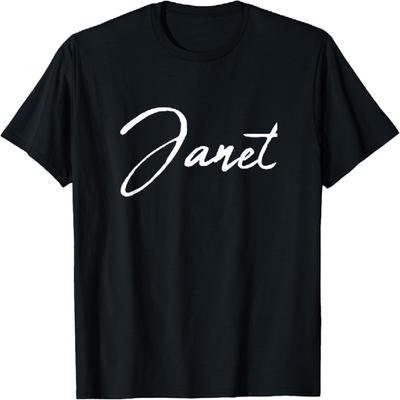 Schönes feminines Janet Handschrift-T-Shirt