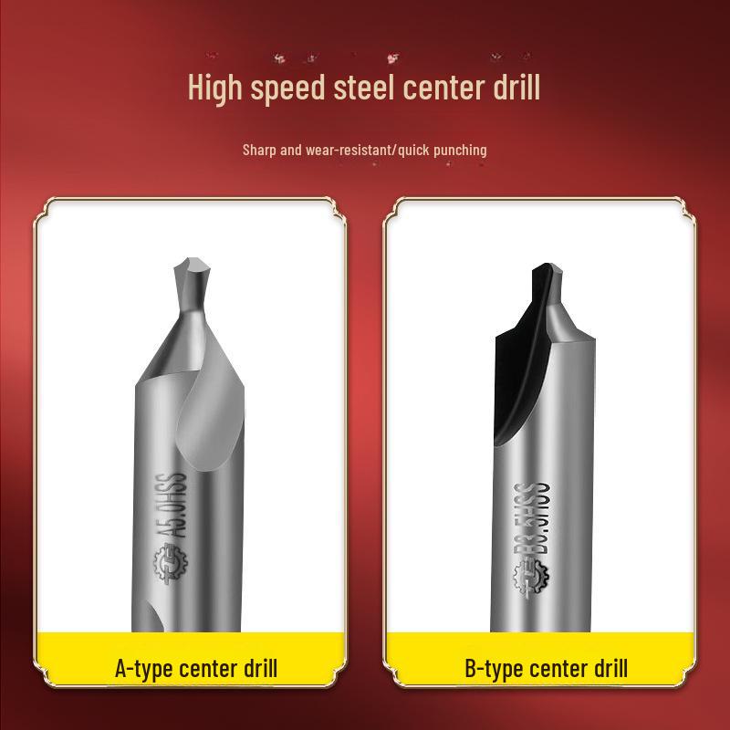 Tiangong Spiral Groove Stainless Steel Center Drill for CNC Lathe