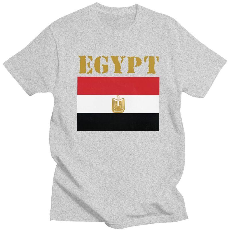 Custom Egypt Flag T Shirt for Men 100 Cotton Tshirt Leisure Tee Short Sleeves Tshirt