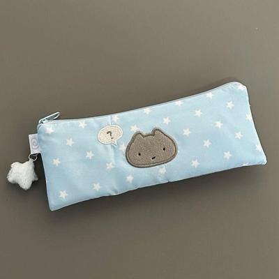 1 Piece Multifunctional Large Capacity School Stationery Bag Cute Stars Pencil Case Mesh Multilayer Pen Bag