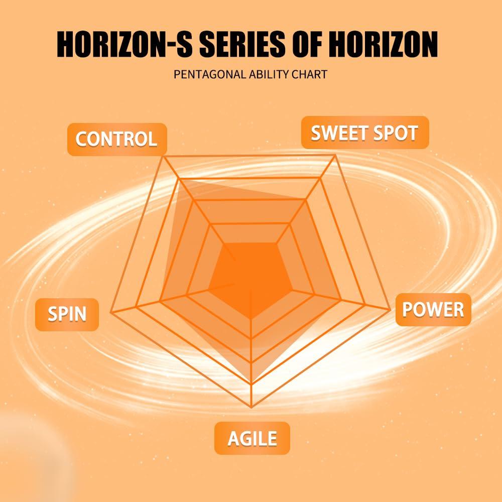 Horizon S Carbon Fiber TripleAce Promoter Paddle Black&White