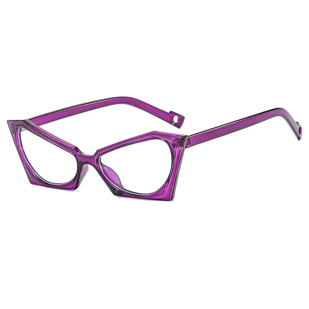 Elegant Anti-Blue Light Glasses Frame: Trendy, Personalized European-American Design with Versatile Flat Lenses.