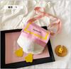 2025 spring new duck butt fashion cute cartoon plush tail shoulder crossbody canvas bag