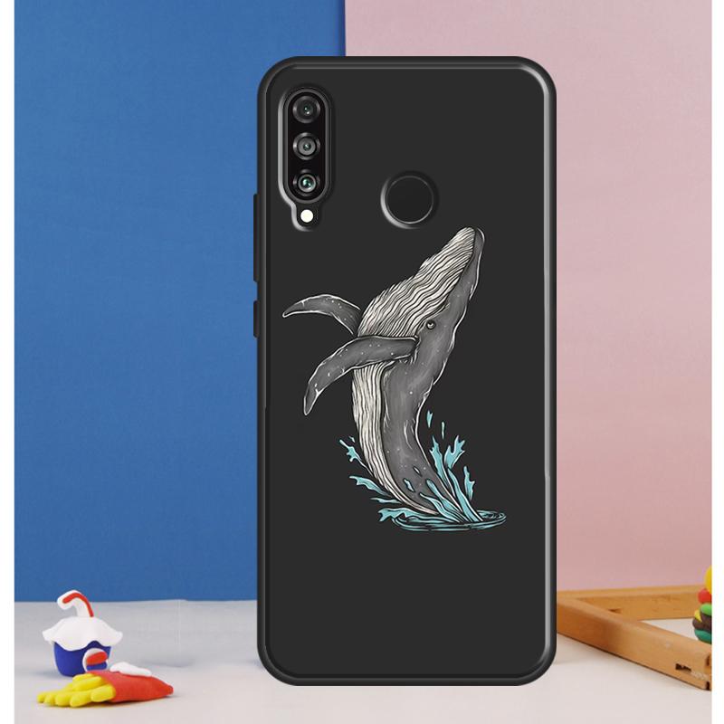 Whale Fish Wave Sea Case For Huawei Nova Y73 Y72 Y70 Y90 Y60 Y61 Y91 12s 12i 11i 8i 9 10 SE P30 P40 Lite P60 Pro