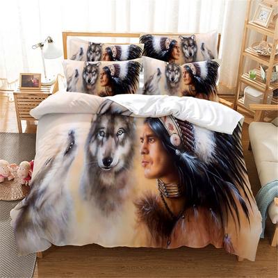 3D Bettwäscheset Queen Bettwäsche Bettbezugset Bettwäscheset Bettdecke Baumwolle Queen Schlafzimmer Bettdecken-Set Bettset Bettwäsche