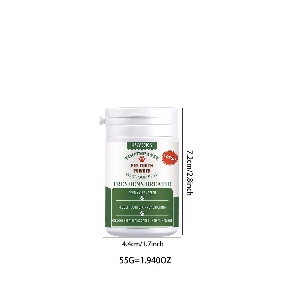 Pet tooth powder mild formula does not stimulate pet gums, long-term use can improve tooth dullness