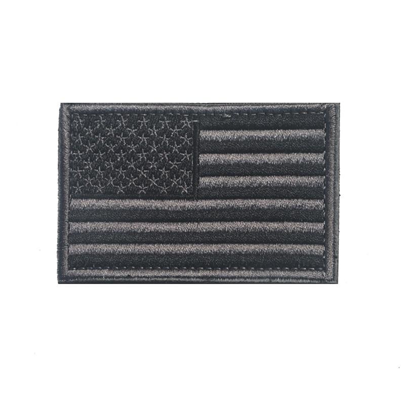 Amerikaanse vlag patch, geborduurd stoffen patch met klittenband, decoratieve badge voor buiten, geschikt voor kleding en rugzakken, 8 x 5 cm