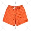 Paisley Fashion Beach Swim Shorts For Men 3D Print Quick Drying Drawstring Board Shorts Simple Square Plaid Surf Swim Trunks