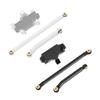 Servo Mount Steering Links Set Aluminum Alloy RC Car Steering Servo Mount Upgrade Parts for HOBBYPLU