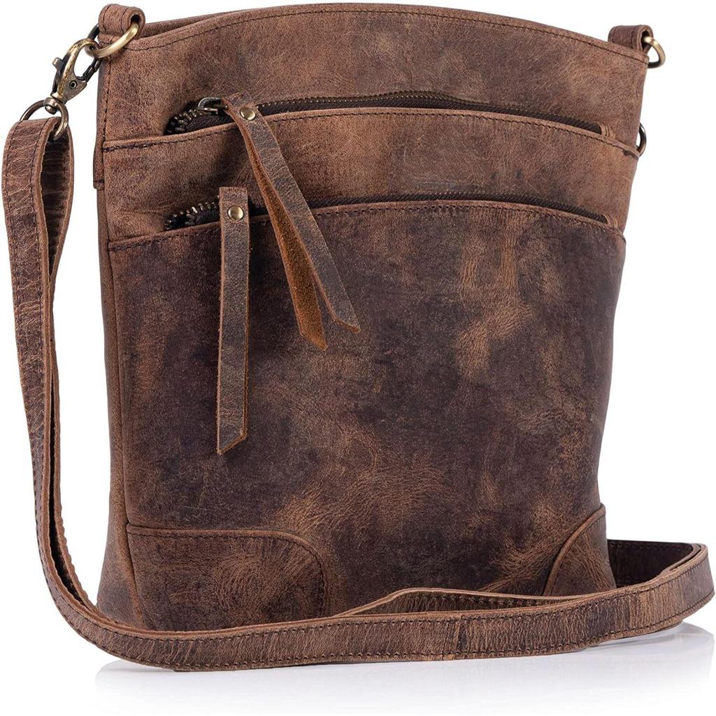 Leather Crossbody Bag for Women Purse Tote Ladies Bags Satchel Travel Tote Shoulder Bag