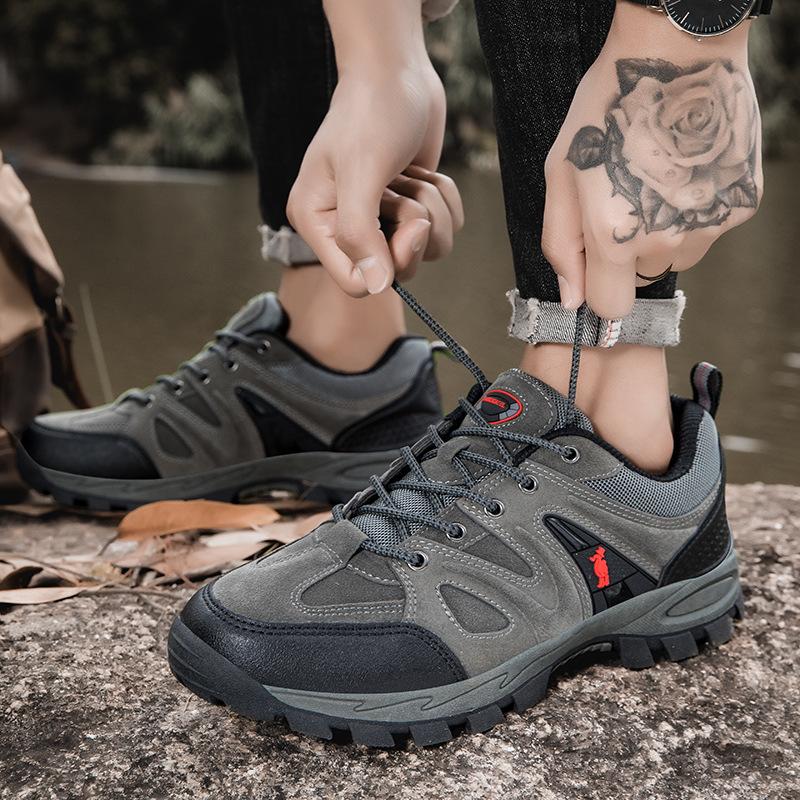 2025 New Paul Hiking Shoes Men's Outdoor Waterproof Hiking Hiking Off-road Charging Sports Camping Shoes Men