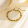 18K Gold Trendy Cuban Link Necklace: European & American Style, Non-Fading, Fashionable Personalized Chain, High-End Jewelry.