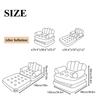 Multiple Position Adjustable Air Sofa Bed Waterproof PVC Fabric Foldable Furniture For Apartment Dorm Outdoor Relaxation