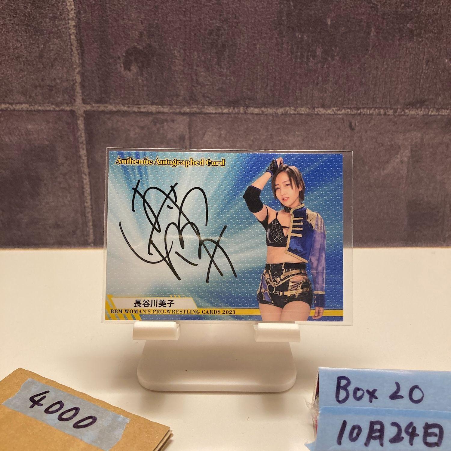 2023 BBM Woman s Pro-Wrestling Yoshiko Hasegawa 033/100 Autographed Card Women s Pro-Wrestling Blue Card