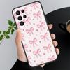 Phone Case For Samsung A17 A55 A16 A56 A35 A15 A53 A54 A33 A34 A25 A05S A52 A52S A07 A26 A06 Cute Pink Heart Bow
