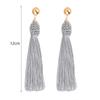 Gray Color Vintage Dangle Earrings for Women Gradient Resin Acrylic Statement Drop Earrings European&American Ear Accessories