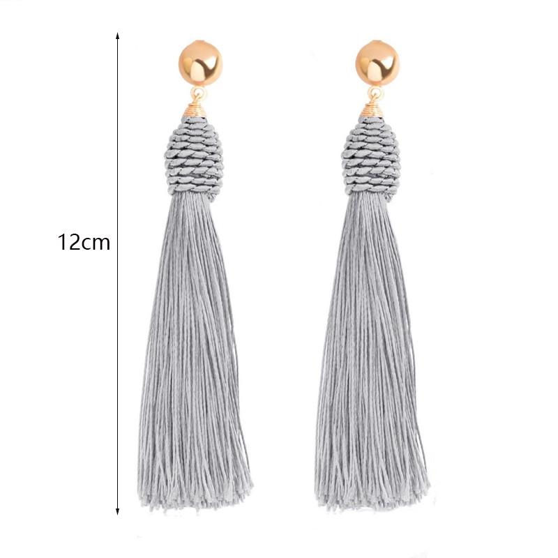 Gray Color Vintage Dangle Earrings for Women Gradient Resin Acrylic Statement Drop Earrings European&American Ear Accessories