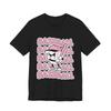 Pink Baseball T-Shirt Women's Cute Mascot Tee Retro Style