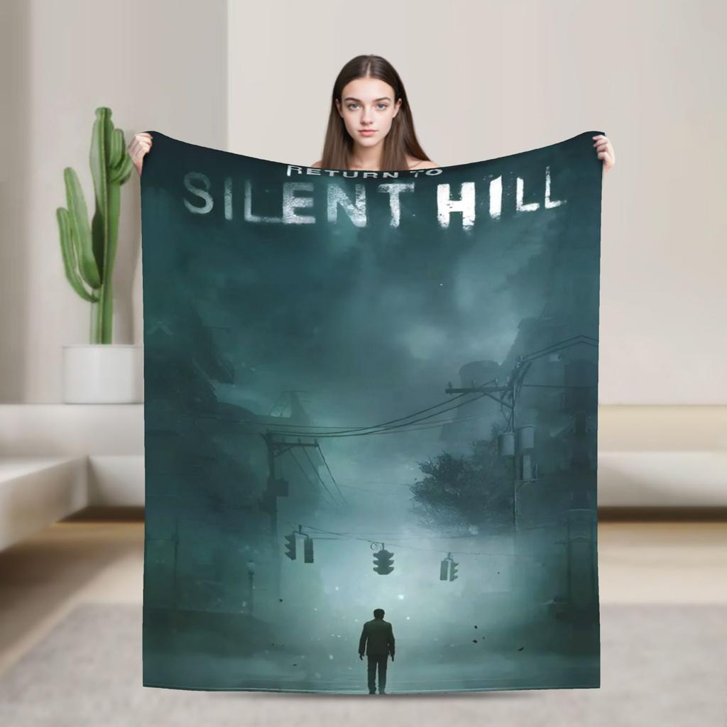Return to Silent Hill Movie 2026 Throw Blanket for Couch  Soft Cozy Plush Blanket Multiple Sizes Bedspreads for All Seasons