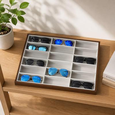 Glasses Display Tray Jewelry Organizer Stackable Holder Container Sunglasses