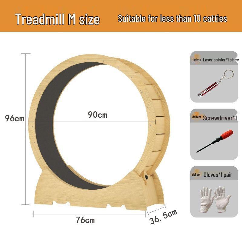 Cat Mobile Silent Treadmill: Rotating Fitness Wheel and Exercise Toy