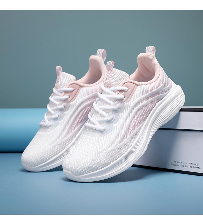 

Sports and leisure running mesh breathable wear-resistant non-slip lightweight fashion versatile comfortable soft-soled women s shoes 42