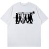 Harajuku Mens Clothing Streetwear Graphic Shadow Print TShirt Hip Hop Cotton Tee Summer Fashion Loose Short Sleeve Tshirt Goth