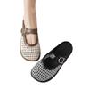 Baotou Half-slippers Summer Breathable Woven Flat Shoes One-foot Roman Sandals