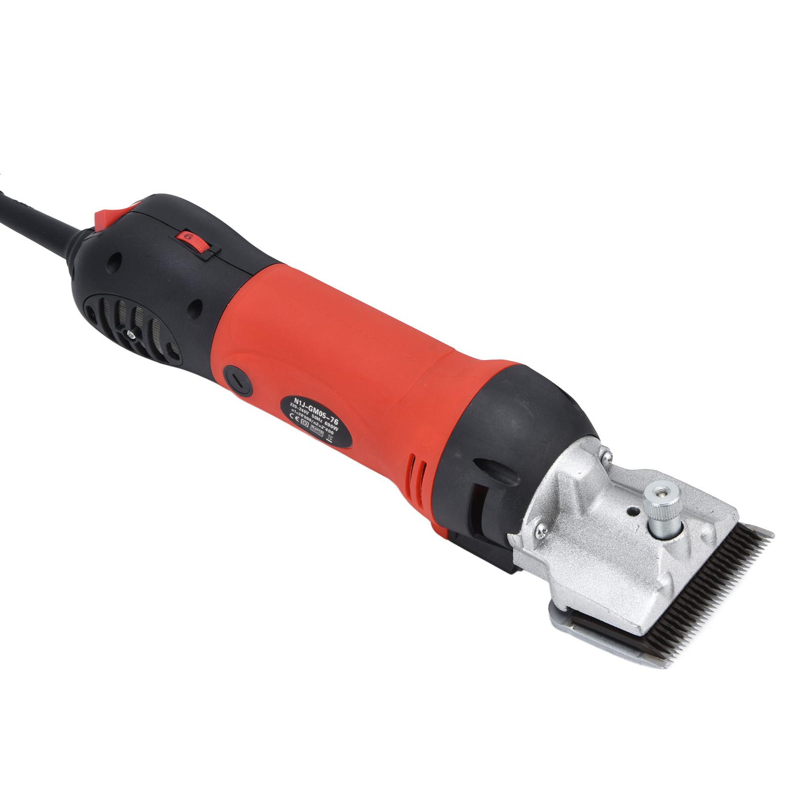 Tondeuse Animale Électrique 690W Cisaille à Crins de Cheval Réglage Multi-Vitesse Ciseaux pour Animaux avec Lame Pratique pour l'Éleveur