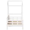 Daybed with Canopy White 80x200 cm Solid Pine Wood