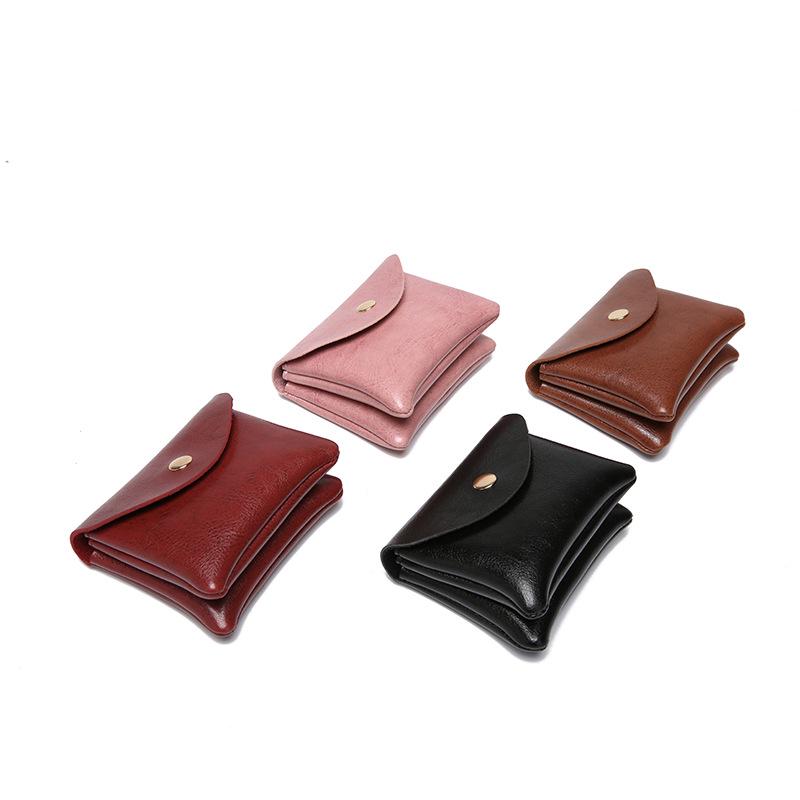 Double-Layer Women's Card Holder with Coin Purse & Cable Earphone Bag