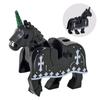 Jednotlivě prodávaný středověký rytíř římský válečný kůň Rohan zvíře stavebnice akční figurky DIY hračky pro děti dárky