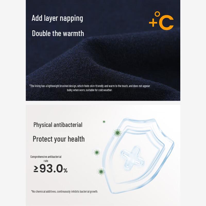 Navigare Men's Brushed Slim-Fit Ankle Casual Pants