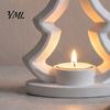 Christmas Party Decor Tree Candle Holder, 3D Printed Tealight Stand, Rustic Table Decoration for Farmhouse Dining Centerpiece Holiday Table,